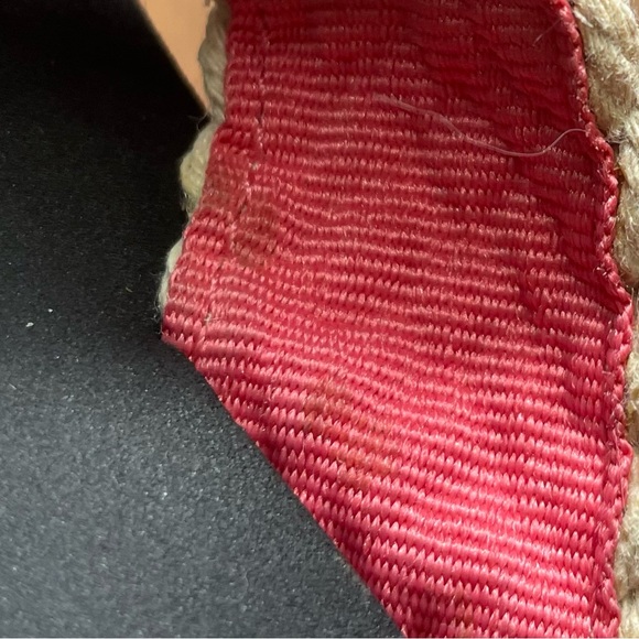 Women's LL Bean Maine Isle Flip Flop Sandals, Woven Cream Braided Strap - Picture 16 of 16